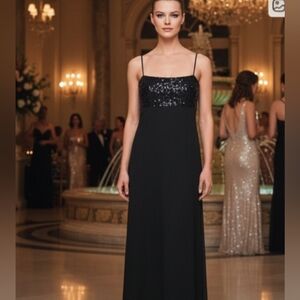 Sequin Vintage Top Formal Gown